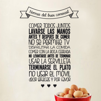normas del buen comensal