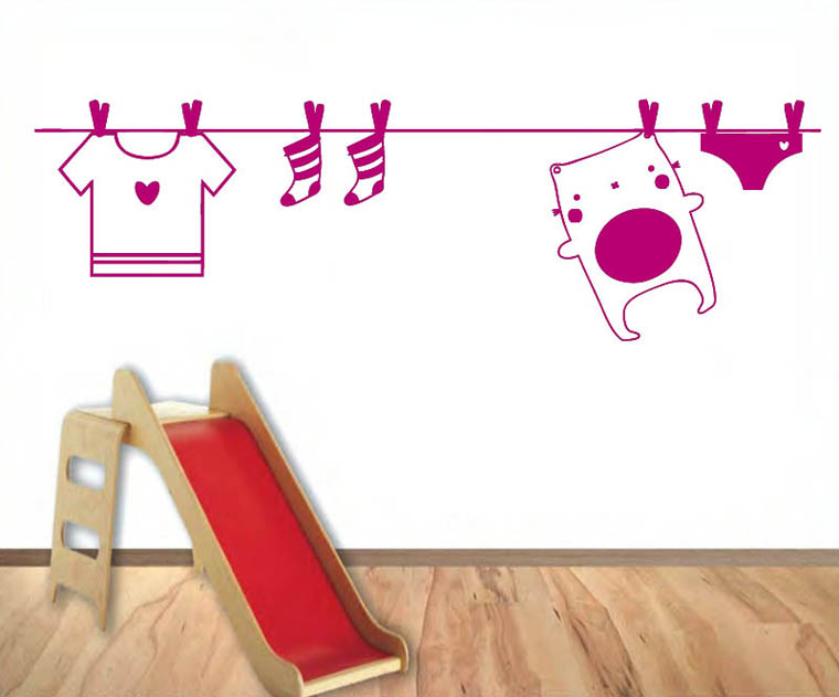 Ropa tendida infantil